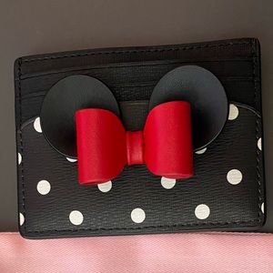 Kate Spade x Disney Minnie Mouse Card Holder Wallet